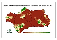 Desviación del mes respecto a la normal (%)