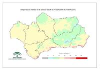 Temperatura media desde el 1 de septiembre.