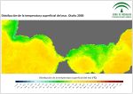 Temperatura superficial del mar (SST) estacional. Otoño 2000