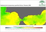 Temperatura superficial del mar (SST) estacional. Primavera 2000