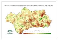 Desviación de la precipitación acumulada respecto a la normal (%)