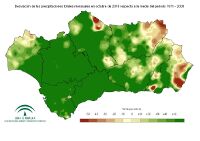 Desviación del mes respecto a la normal (%)