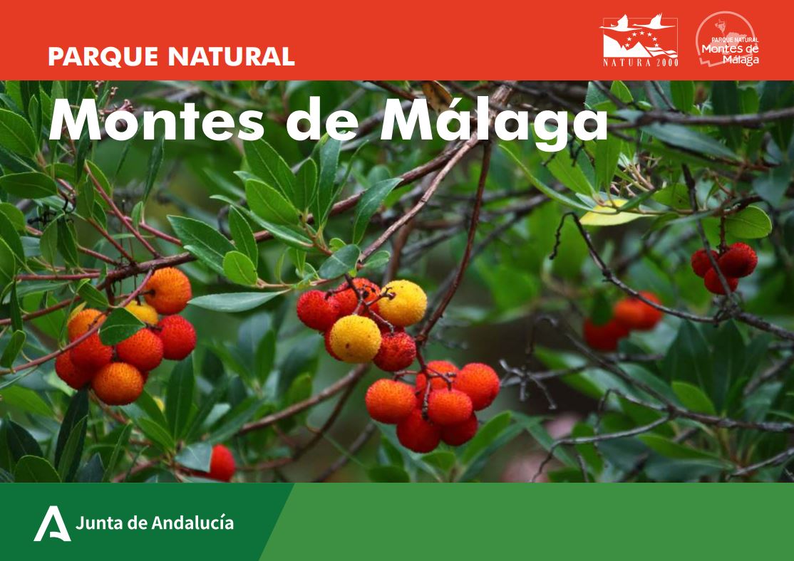 Portada del folleto divulgativo del Parque Natural Montes de Málaga