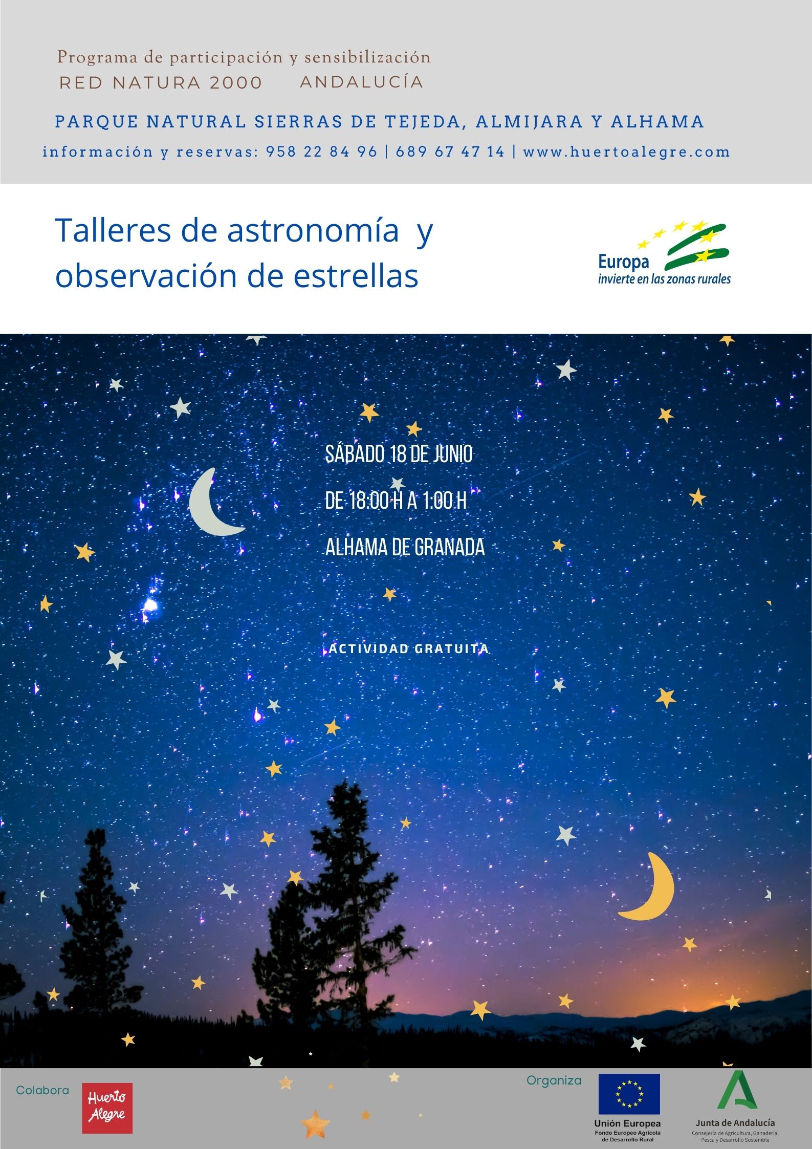 Cartel de la actividad