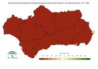 Desviación del mes respecto a la normal (%)