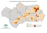 Intensidad de la sequía pluviométrica
