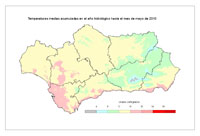 Temperatura media desde el 1 de septiembre.