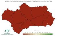 Desviación de la precipitación acumulada respecto a la normal (%)