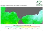 Temperatura superficial del mar (SST). Marzo 2010
