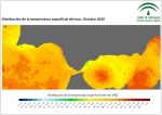 Temperatura superficial del mar (SST). Octubre 2010