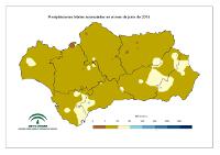 Precipitación total mensual