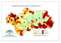 Intensidad de la sequía pluviométrica