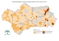 Intensidad de la sequía pluviométrica