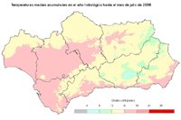 Temperatura media desde el 1 de septiembre.