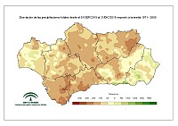 Desviación de la precipitación acumulada respecto a la normal (mm).