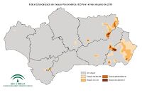 Intensidad de la sequía pluviométrica