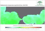 Temperatura superficial del mar (SST). Abril 2012