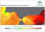 Temperatura superficial del mar (SST). Agosto 2012