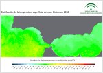 Temperatura superficial del mar (SST). Diciembre 2012