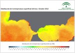 Temperatura superficial del mar (SST). Octubre 2012