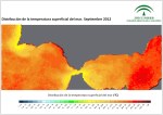 Temperatura superficial del mar (SST). Septiembre 2012