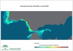 Concentración de Clorofila-a. Julio 2016