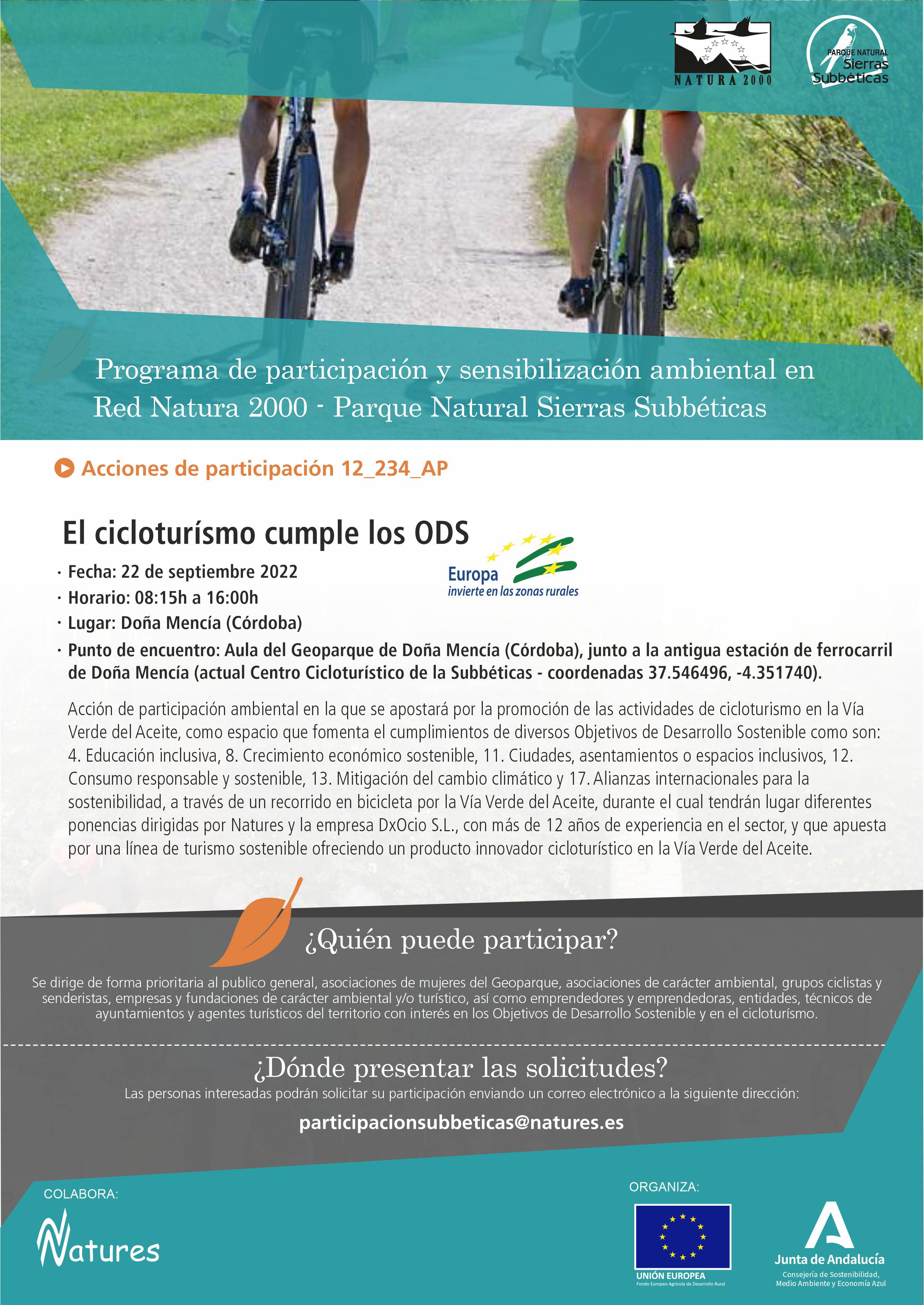 Cartel de la actividad