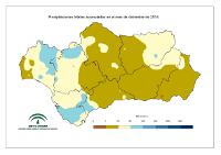 Precipitación total mensual