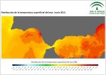 Temperatura superficial del mar (SST). Junio 2011