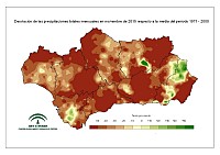 Desviación del mes respecto a la normal (%)