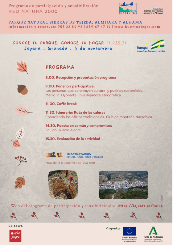 Cartel de la actividad