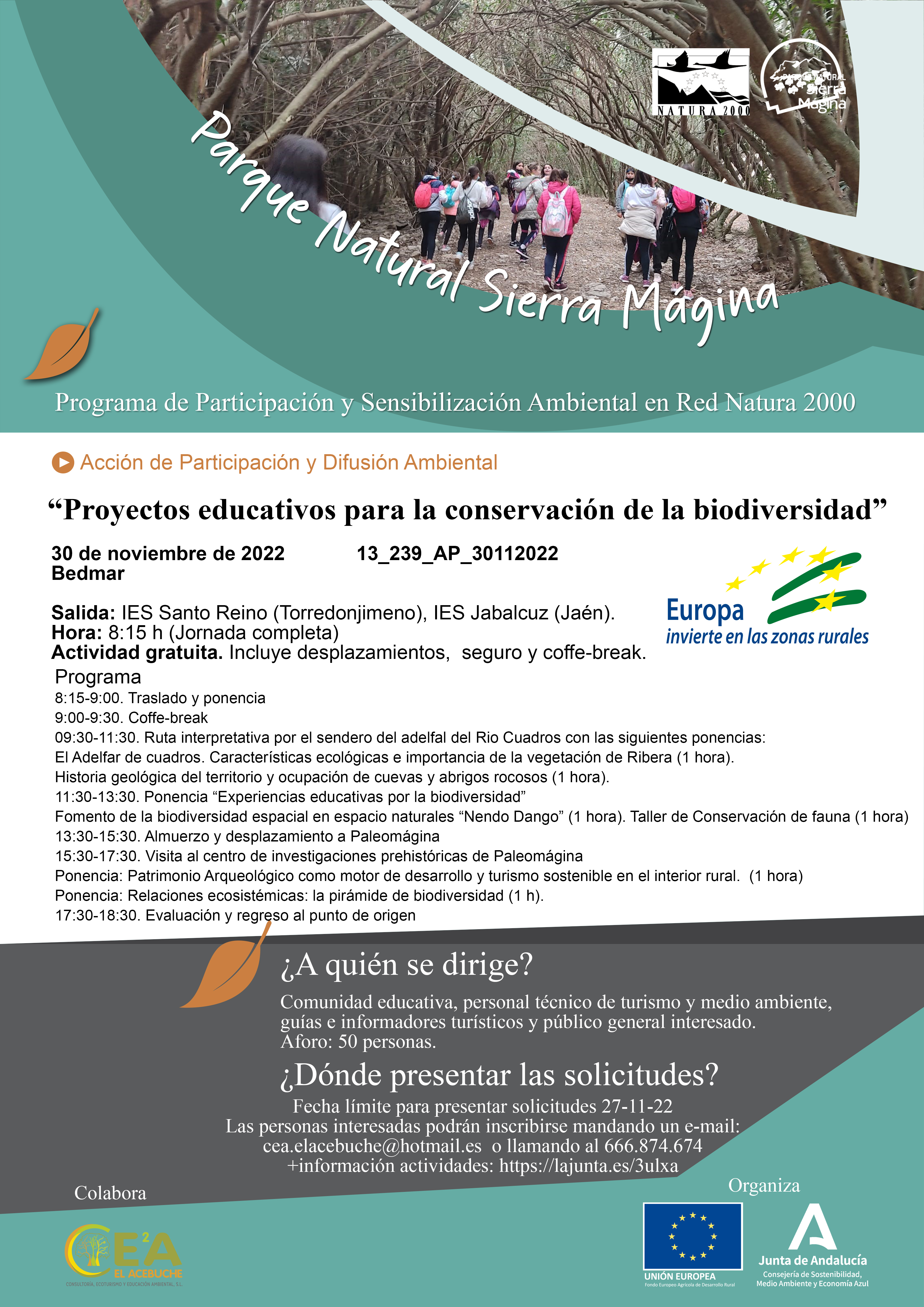 Imagen ilustrativa del cartel publicitario de la actividad