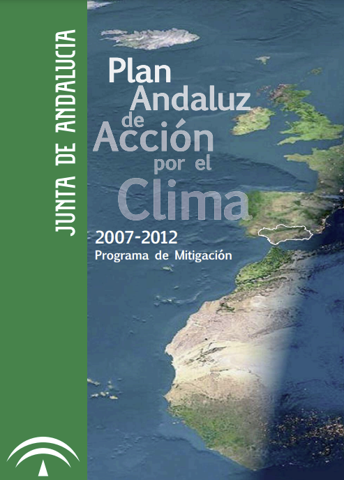 Portada del documento: Plan Andaluz de Acción por el Clima 2007-2012. Programa de Mitigación