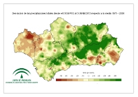 Desviación de la precipitación acumulada respecto a la normal (%)