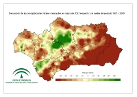 Desviación del mes respecto a la normal (%)