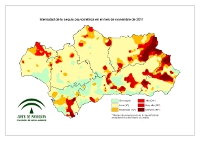 Intensidad de la sequía pluviométrica