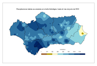 Precipitación acumulada desde el 1 de septiembre.