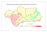 Temperatura media desde el 1 de septiembre.