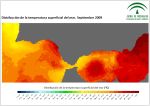 Temperatura superficial del mar (SST). Septiembre 2009