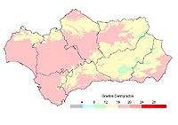 Temperatura media desde el 1 de septiembre.