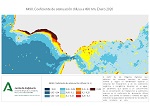 Coeficiente de atenuación difusa (K490). Enero 2020