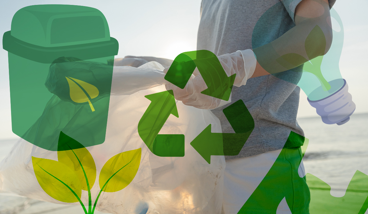Ampliar imagen: ilustración con el símbolo del reciclaje