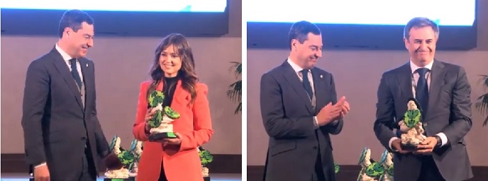 Entrega de premio por el Presidente de la Junta de Andalucía a la fundación Diagrama y Endesa