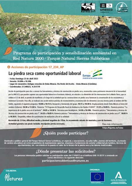 Cartel publicitario de la actividad