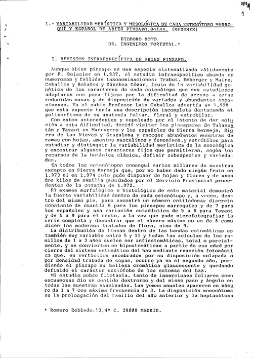Detalle del informe