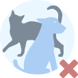 Prohibido el paso con perros y otros animales de compañía.
