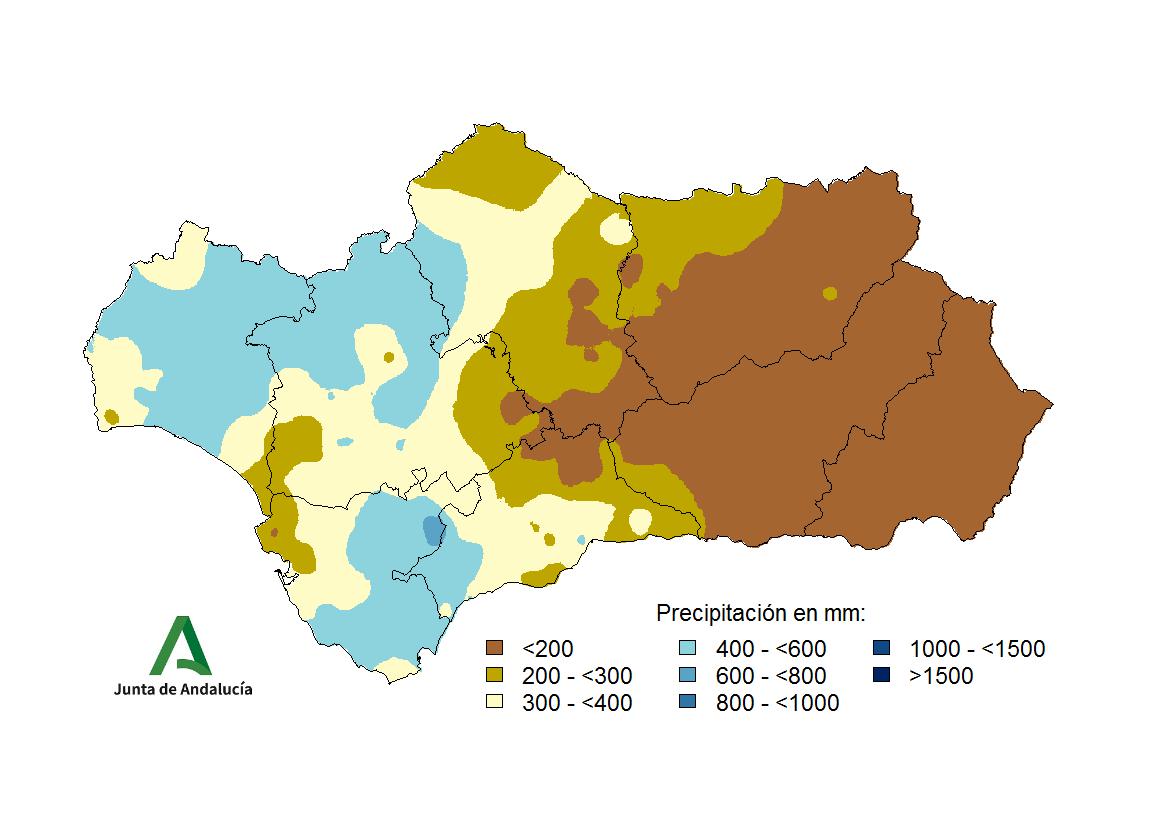 Precipitación acumulada desde el 1 de noviembre