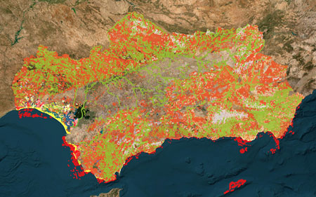 REDIAM. WMS-WFS Hábitats de Interés Comunitario de Andalucía, Informe sexenal 2018