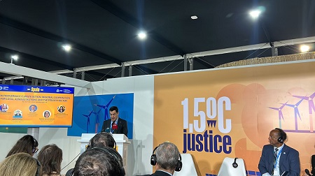 El Presidente de la Junta de Andalucía, Juanma Moreno, anuncia en la COP29 de Bakú la aprobación del Catálogo Andaluz de Proyectos de Absorción (CAPA)