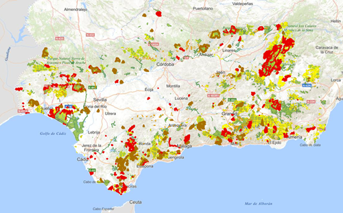 REDIAM. WMS-WFS Catálogo de Montes Públicos de Andalucía
